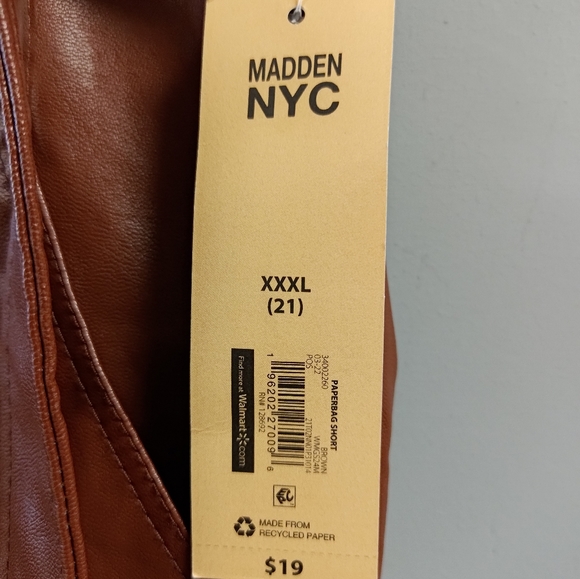 Madden NYC Paperbag Shorts - Picture 4 of 4